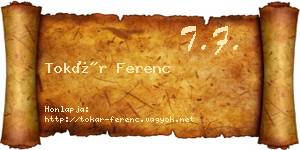 Tokár Ferenc névjegykártya